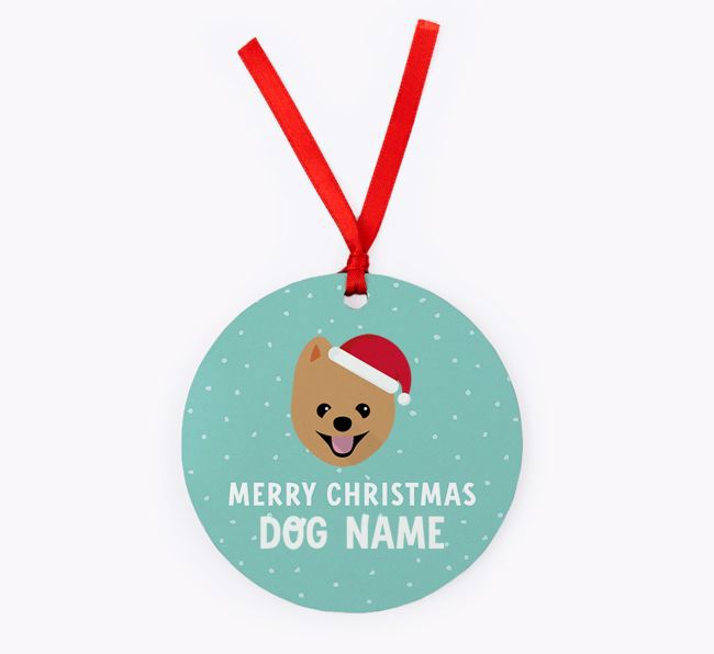 Merry Christmas: Personalised {breedFullName} Christmas Decoration